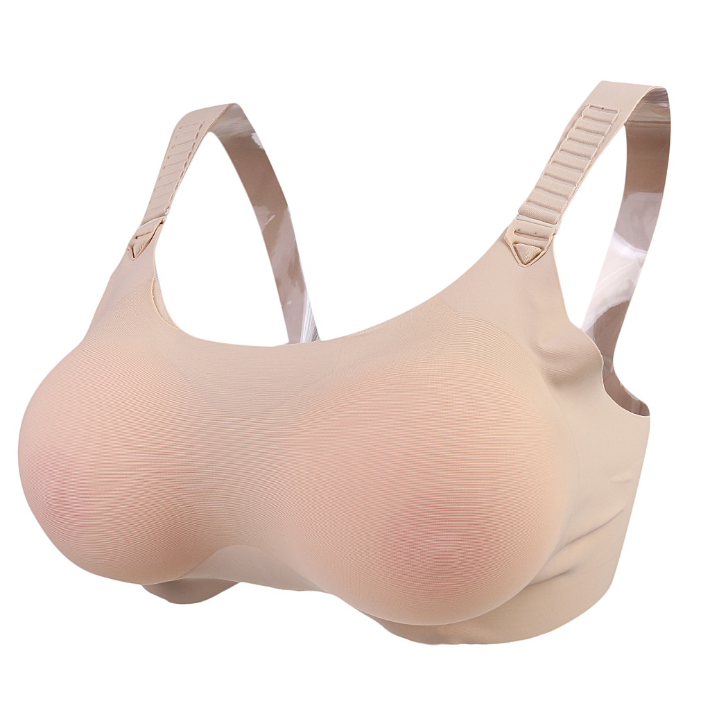 Mastectomy Bra Pocket - シリコーンブレストフォーム偽のおっぱい人工ブラジャー 500-1400 グラム A-D カップブラジャー女装のための乳房切除 Novety