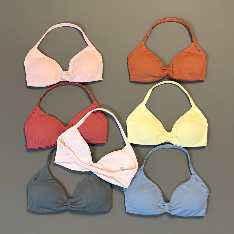 Sports Bra Racerback - HISTELLO スポーツブラ シームレス ヨガ下着 女性用 ジム