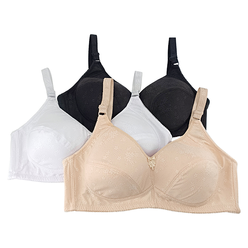 女性用エンボス加工ブラジャー サポート力のあるワイヤレスプッ - Full Coverage Bra のレビューと価格