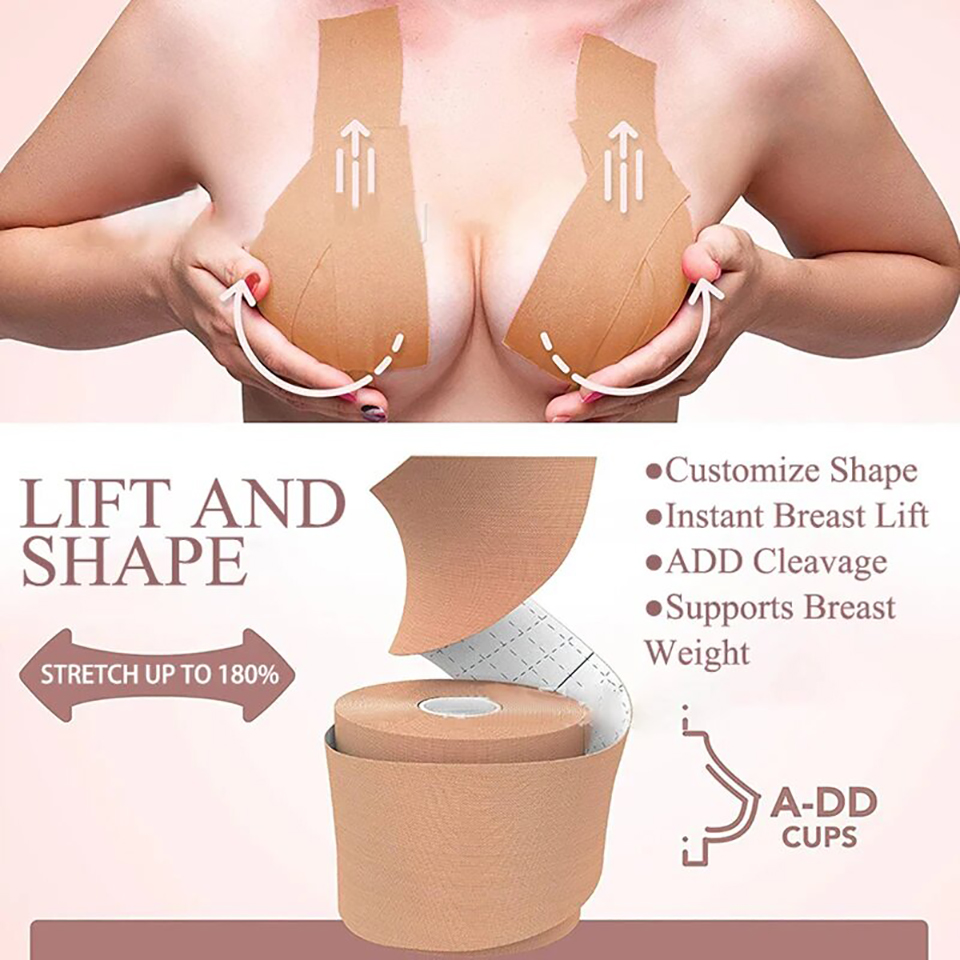 見えないバストアップテープ シリコン粘着式プッシュアップテー - Backless Bra Sticky のレビューと価格