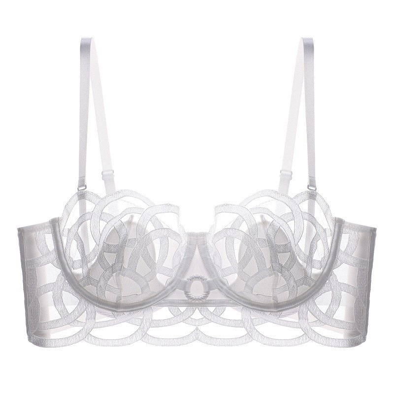 女性のための透かし彫りの下着,綿のブラ,ウサギの耳のカップ, - Cotton Bra Everyday のレビューと価格