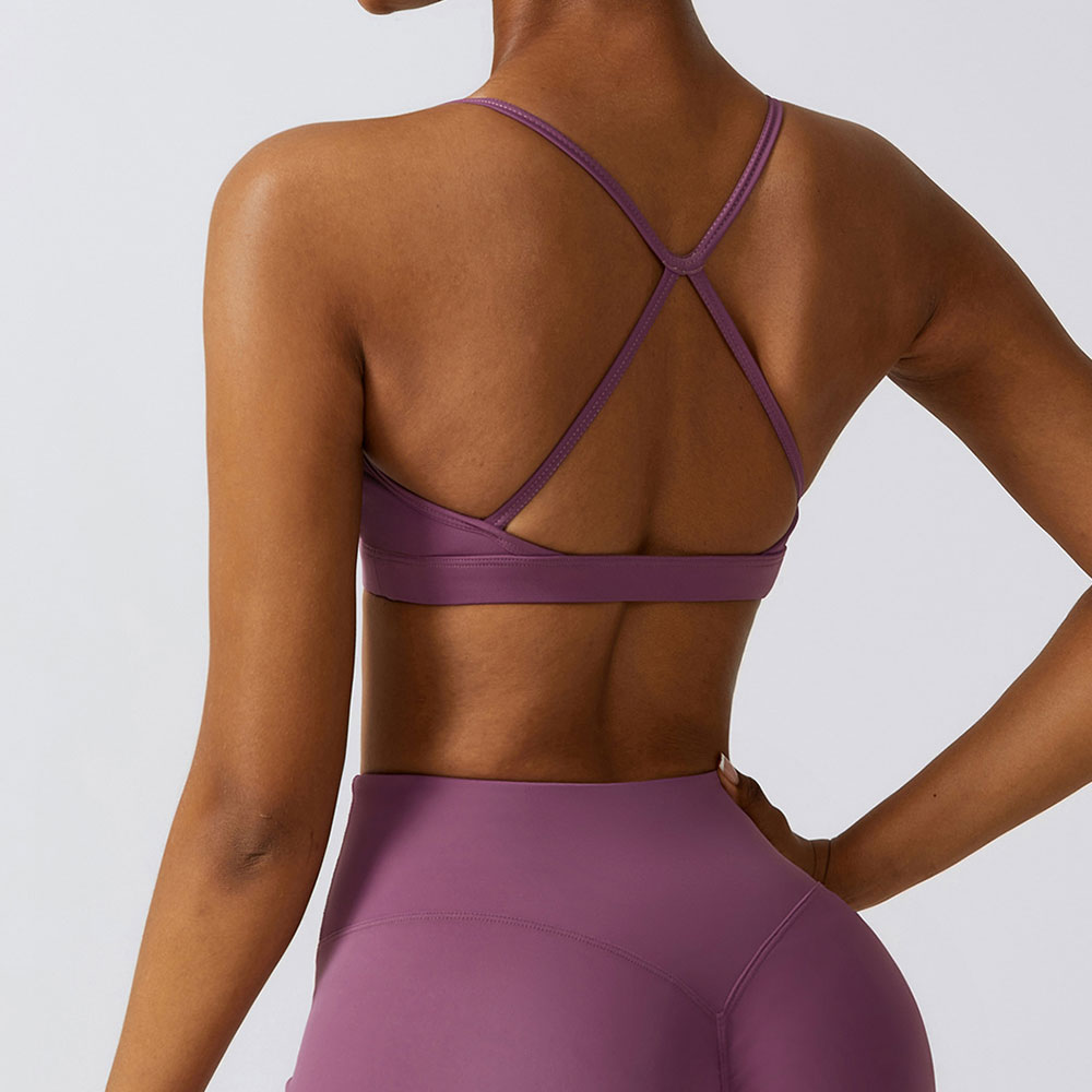 セクシーなスポーツ下着 レディース 美背ヨガブラ ソフトプッ - Sports Bra Racerback のレビューと価格