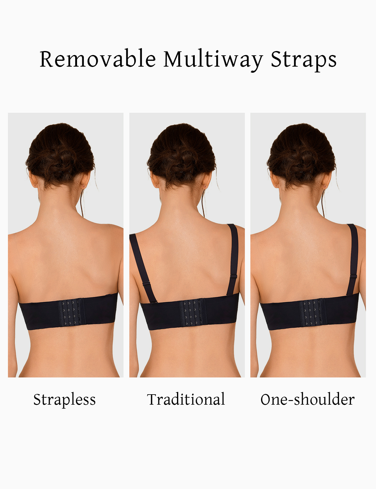 新作セクシープッシュアップブラ　ストラップレス調整可能滑り止 - Convertible Bra Multiway のレビューと価格