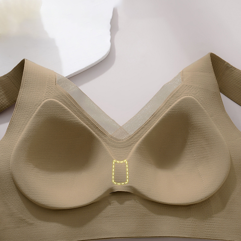 1 個の女性のブラジャー通気性ギャザー一緒に痕跡ブラジャーな - Wirefree Bra Comfort のレビューと価格