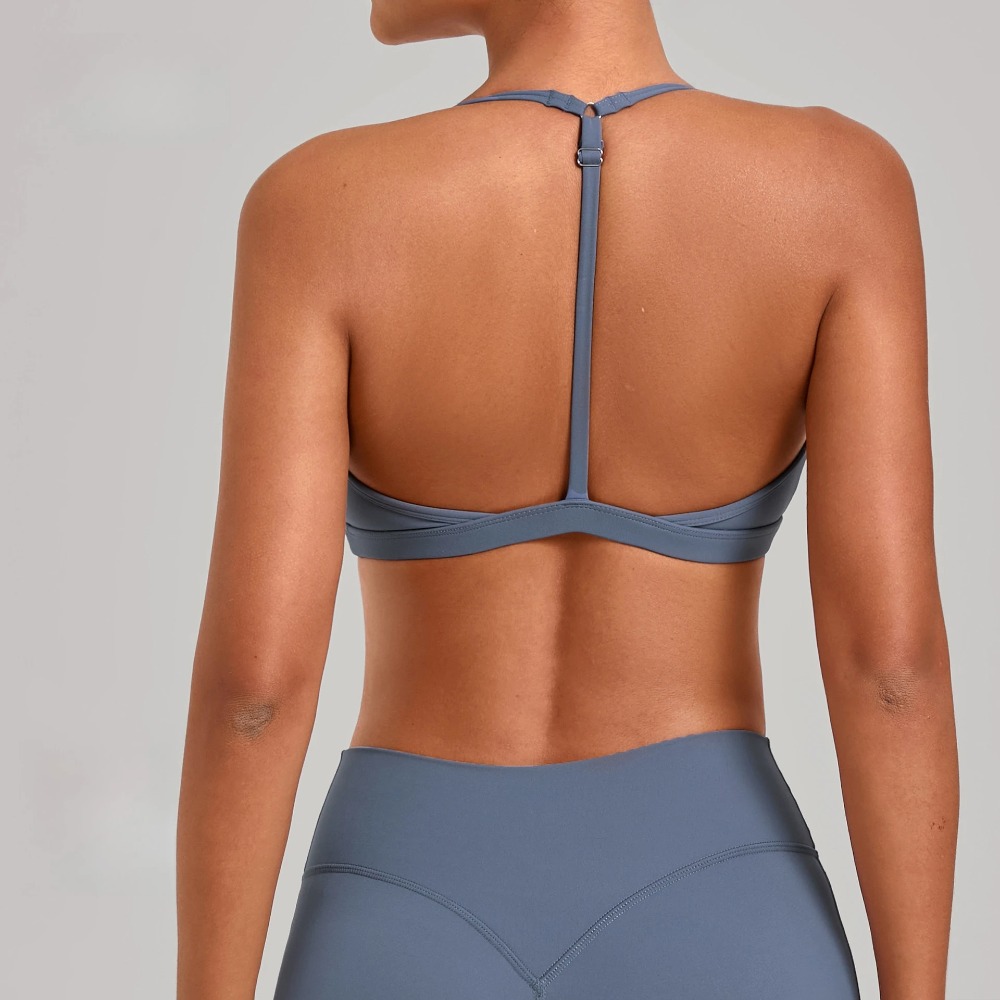 ジムワークアウトフィットネストップ調節可能なストラップヨガブ - Sports Bra Racerback のレビューと価格