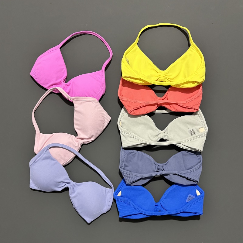 スポーツストラップブラヨガ下着女性ジムトップランニングエクサ - Sports Bra Racerback のレビューと価格