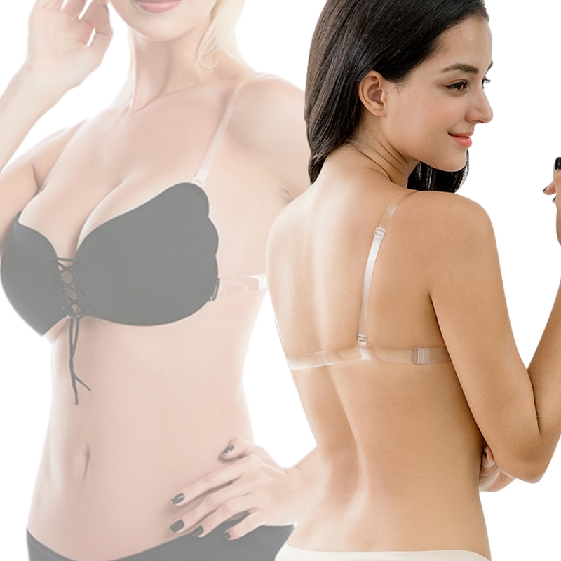 粘着ブラジャー目に見えないベアバック下着女性のセクシーなプッ - Backless Bra Sticky のレビューと価格