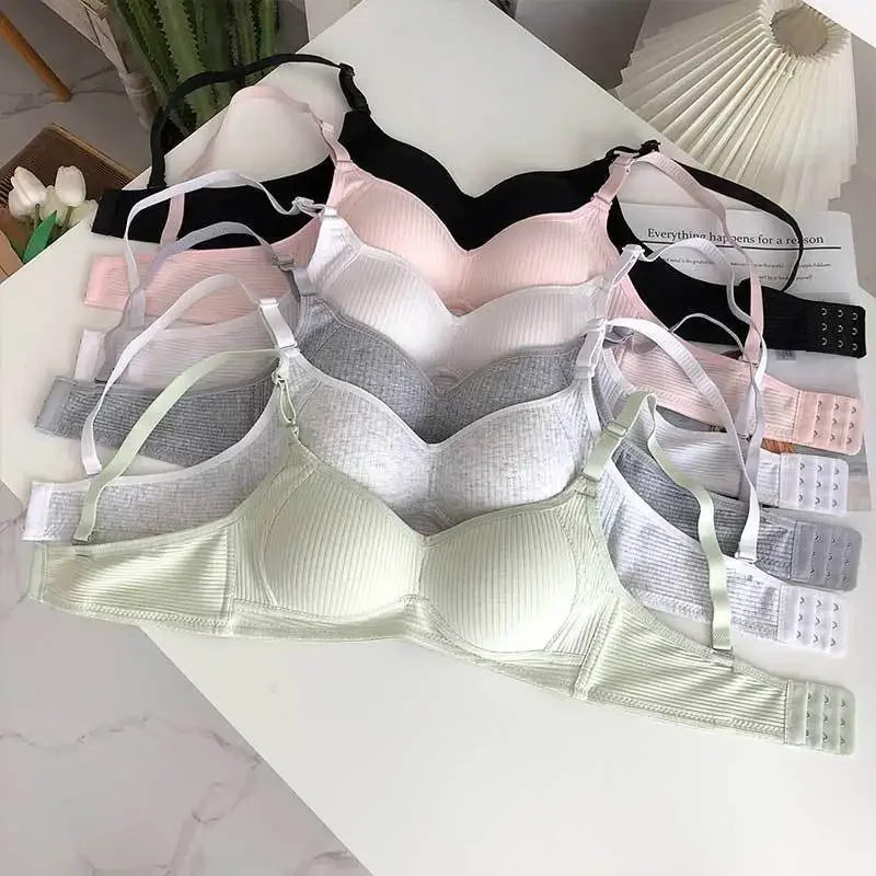 女性のシームレスなブラセット,ワイヤーブラのないランジェリー - Cotton Bra Everyday のレビューと価格