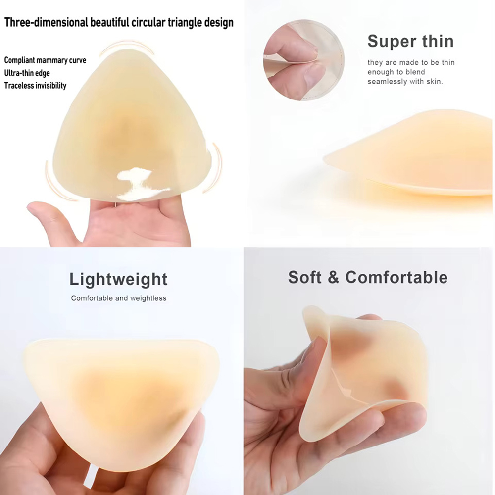 シリコン製三角ニップルカバー 再利用可能 目に見えない粘着ブ - Backless Bra Sticky のレビューと価格