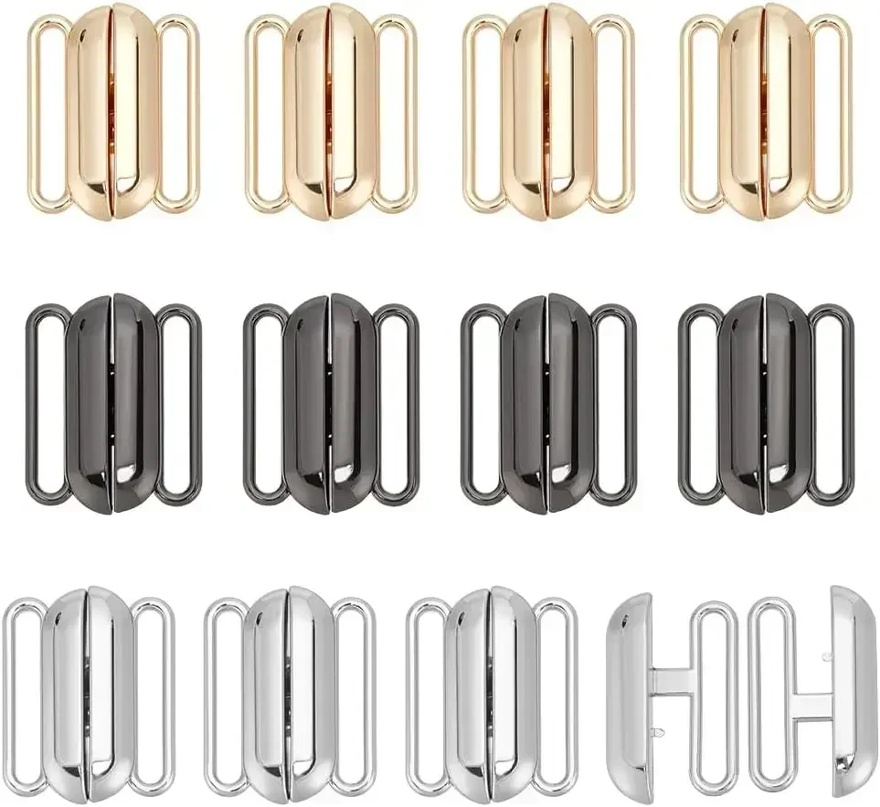 12 セット 3 色フロント閉鎖ビキニクラスプクリッカー閉鎖 - Nursing Bra Clip のレビューと価格