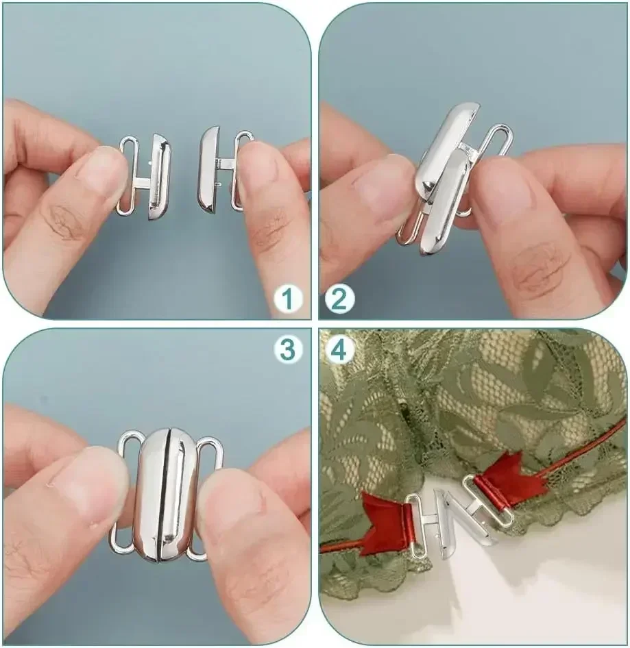 12 セット 3 色フロント閉鎖ビキニクラスプクリッカー閉鎖 - Nursing Bra Clip のレビューと価格
