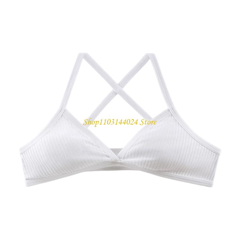 N5KE コットンクロスバックブラジャー通気性生地ワイヤレス - Cotton Bra Everyday のレビューと価格