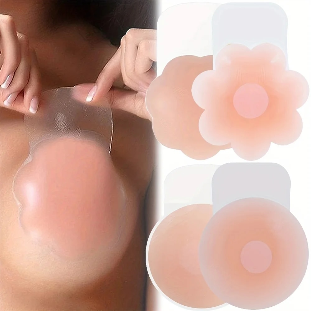 女性のためのシリコン乳首カバー,目に見えないステッカー,パッ - Push Up Bra Silicone のレビューと価格