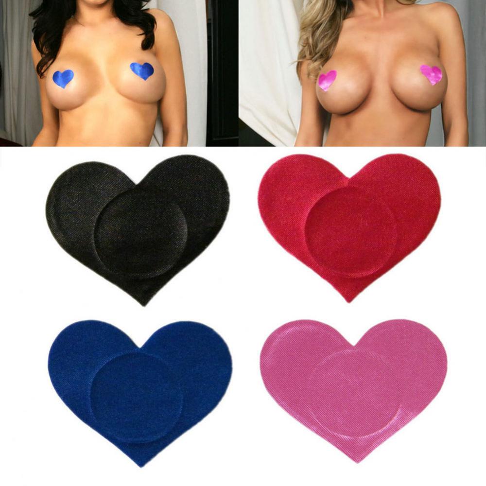 セクシーな乳首カバー目に見えない使い捨て胸パッチ胸ステッカー - Strapless Bra Adhesive のレビューと価格