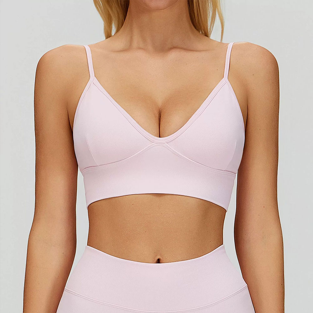 スポーツブラ女性通気性耐衝撃ジムワークアウトフィットネスプッ - Sports Bra Racerback のレビューと価格