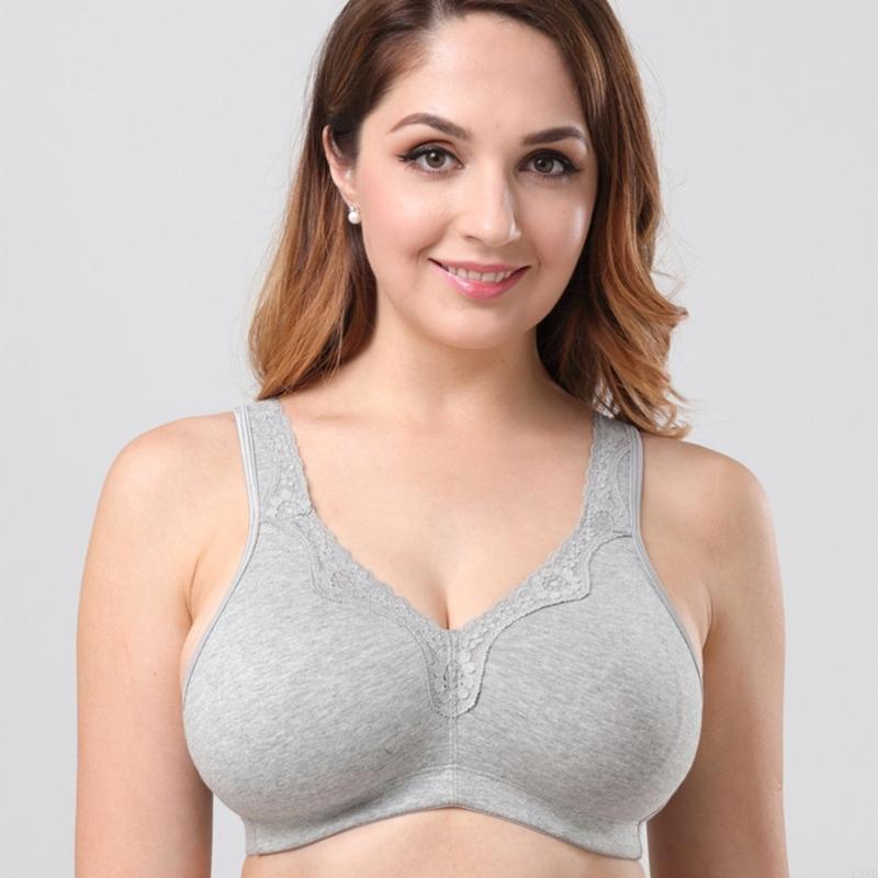 L38E レディース ワイヤレス ビッグサイズ レース ブラ - Cotton Bra Everyday のレビューと価格