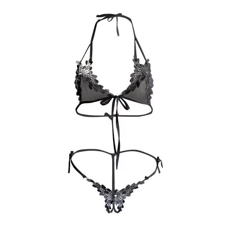 ホットセクシーな下着女性用ボディスーツランジェリーレース花柄 - Lace Bralette Set のレビューと価格