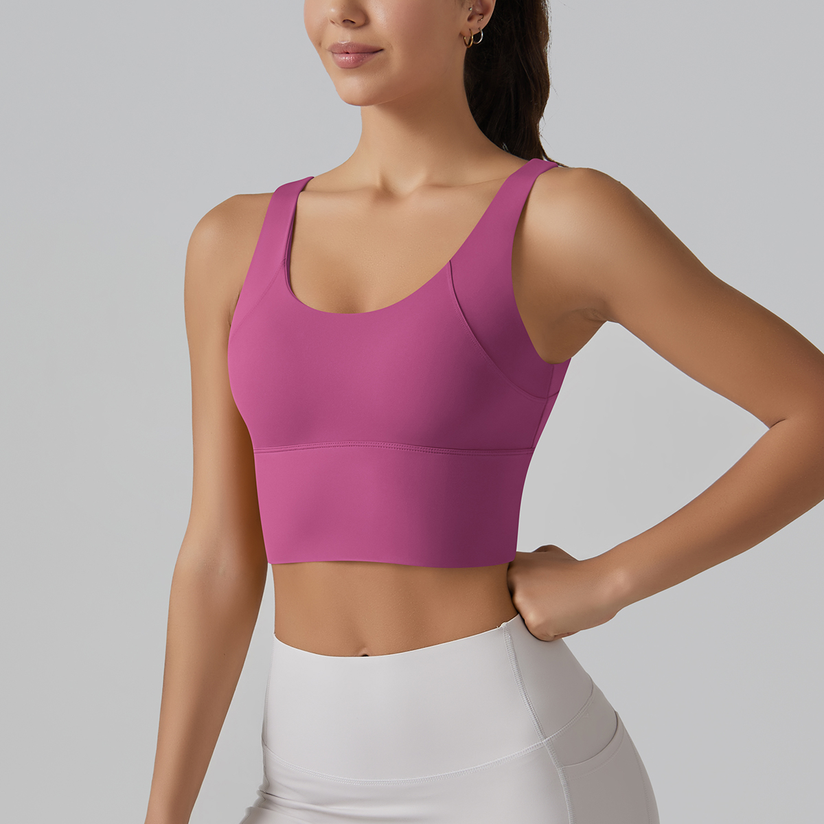 新しいヨガタンクトップ夏のセクシーなフィットネスヨガ下着女性 - Plunge Bra Push Up のレビューと価格
