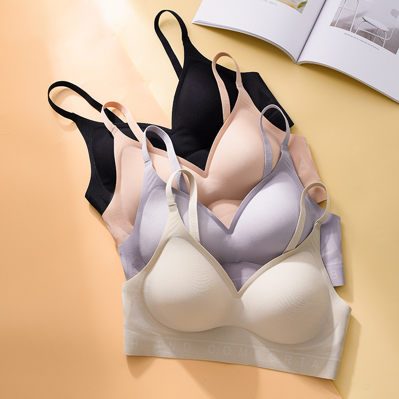 女性用の柔らかく快適なシリコンブラ,スチールリングのないレタ - Push Up Bra Silicone のレビューと価格