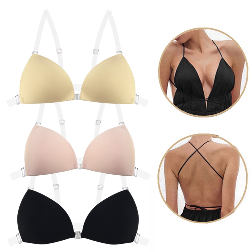 女性用粘着ブラ、背中開きウェディングドレス用シリコン製プラン - Push Up Bra Silicone のレビューと価格