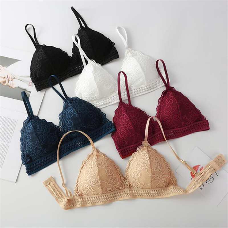 2026年女性用ブラジャー新作フレンチトライアングルカップノ - Sheer Bra Lace のレビューと価格