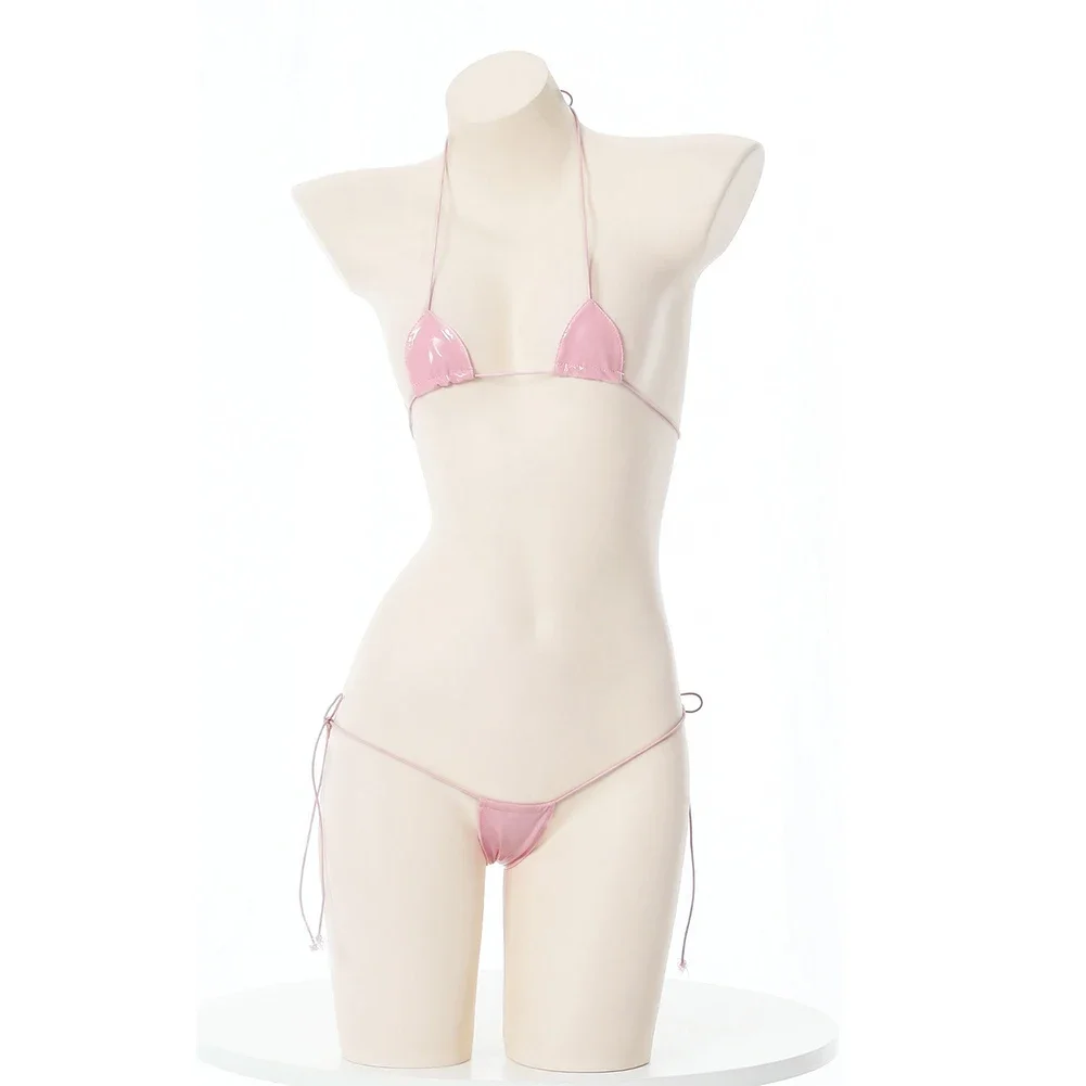 女性のためのセクシーな革のランジェリーセット,ビキニブラ,ひ - Lace Bralette Set のレビューと価格