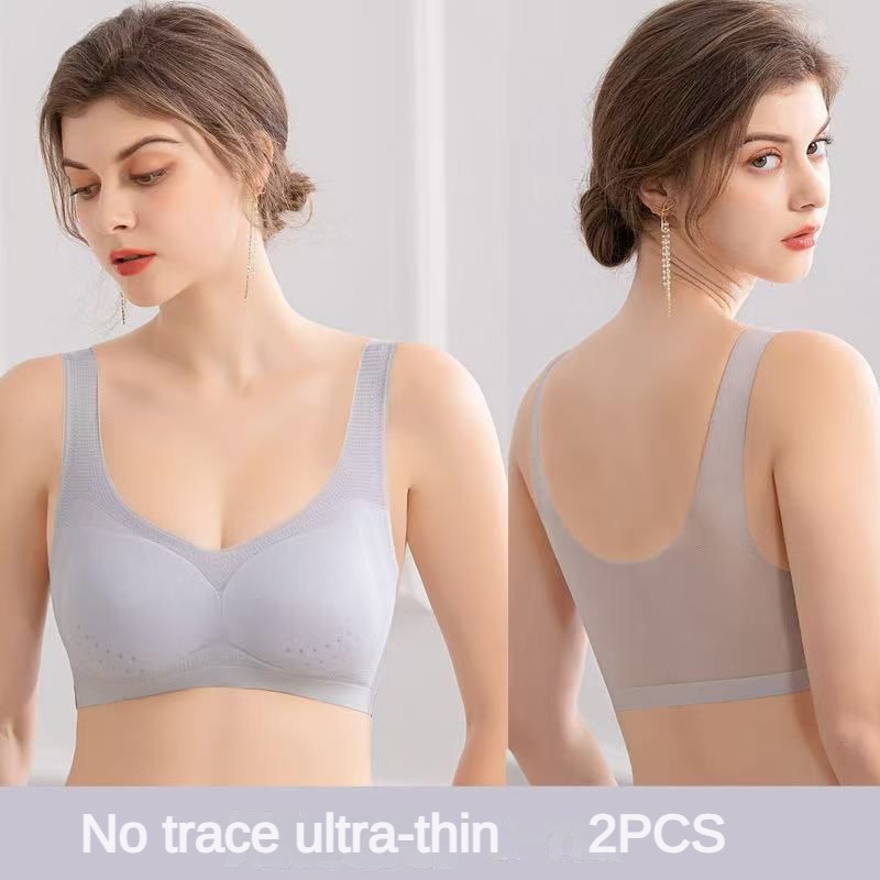2 個のセクシーなブラジャーランジェリープラスサイズ 4XL - Sleep Bra Bralette のレビューと価格