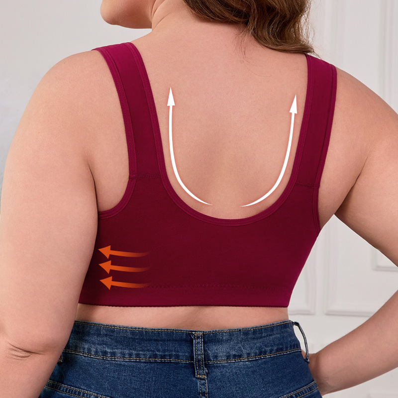 XL-7XL プラスサイズ フロントバックルブラジャー レデ - Full Coverage Bra のレビューと価格