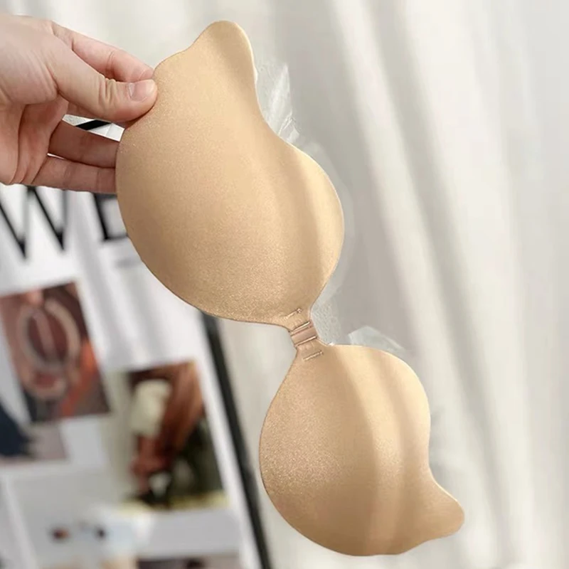 再利用可能な粘着式ニップルカバー A～Dカップ、シリコンパッ - Push Up Bra Silicone のレビューと価格